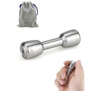 Fidget Toys Adultes, Fidget Spinner en métal, haltère 2 en 1, EDC Metal Fidgets, jouet haptique pour soulager le stress (acier inoxydable, argent)