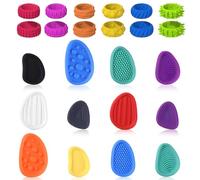 Fidget Toys Anti Stress,12 Bague Anti Stress Enfant + 12 Pierre Sensorielle Enfant,Jouet Sensoriel pour Le TDAH,l'Anxiété,Les Adhs et l'Autisme,Jouet Calmant Adultes et Enfants
