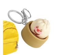 Fidget Toys - Cute Bun Squishy Stress Relief for , Sensory Calming Tool with Keychain Clip, Hand Exercise Toy for School Classroom Home Office Travel Squeeze 3 inch