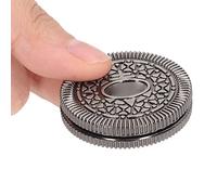 Fidget Toys en Métal Magnétique, Haptic Coin Anxiety Slider Stress Relief Toy, Hand Slider, Fidget Clicker Slider EDC Adult Desk Toys, Men's Office Desk Toys for Boyfriend, Father (Mèche)