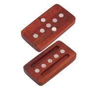 Fidget Toys pour Adultes, Jouets Anti-Stress, Fidget Slider Soulagement du Stress en Bois de Santal Rouge gravé du Bout des Doigts Fidget Slider Toy Fidget Spinners pour le Bureau (Poussée avant
