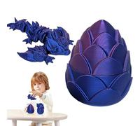 Fidget Œuf de dragon imprimé en Œuf de dragon articulé Imprimé sur le bureau exécutif 4,5 cm