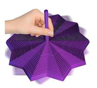 Fidgets, Expandable Fidget Hexagon, Sensory Gadget with Handle, Interactive Desk Ornament, Tactile Stress Relief Toy, for Adults, Students, Boys, Girls, Commutes, Work, Study, Home Breaks