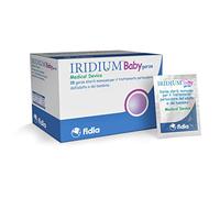 Fidia Farmaceutici Iridium baby gaze | 28 gaze stériles jetables | Pour le traitement périoculaire de l'enfant | 100% coton | Imbibé de principes naturels