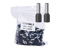 Fidioto AWG12 Wire Ferrules Terminals, 250pcs AWG12 Terminal Connector Wire Insulated Cord Pin Ends Terminals for Electric, Industrial, Chemical Industry, Power Control System, etc.