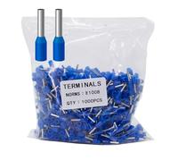 Fidioto AWG18 1000pcs Wire Ferrules Terminals, AWG18 Terminal Connector Wire Insulated Cord Pin Ends Terminals for Electric, Industrial, Chemical Industry, Power Control System, etc.