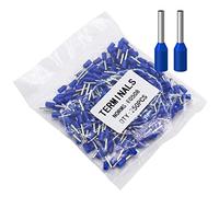 Fidioto AWG22 Wire Ferrules Terminals, 250pcs AWG22 Terminal Connector Wire Insulated Cord Pin Ends Terminals for Electric, Industrial, Chemical Industry, Power Control System, etc.