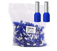 Fidioto AWG6 Wire Ferrules Terminals, 250pcs AWG6 Terminal Connector Wire Insulated Cord Pin Ends Terminals for Electric, Industrial, Chemical Industry, Power Control System, etc.