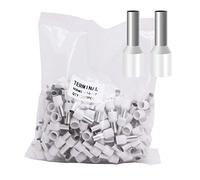 Fidioto AWG6 Wire Ferrules Terminals, 250pcs AWG6 Terminal Connector Wire Insulated Cord Pin Ends Terminals for Electric, Industrial, Chemical Industry, Power Control System, etc.