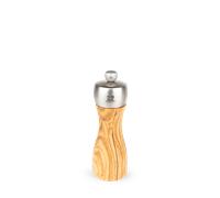 Fidji Moulin à poivre manuel en bois d'olivier et inox 15cm Peugeot