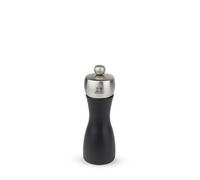 Moulin à Sel manuel Tahiti en bois de hêtre Noir Mat et inox 15 cm