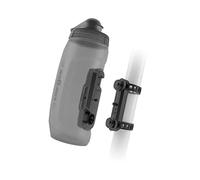 Fidlock - Twist Bottle 590 + Uni Base - Bidon vélo - 590 ml - transparent black / fidlock-logo