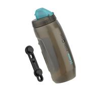 Fidlock - Twist Bottle 590 Antibacterial + Bike Base - Bidon vélo - 590 ml - transparent black / light green dirt cover