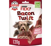 FIDO BACON TWIST | Goût Bacon | Friandises Pour Chien Adulte | Lot de 6 x 120 g