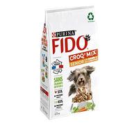 FIDO CROQ Mix : Volaille, Légumes - 2,5 KG - Croquettes pour Chiens Adultes de Plus de 7 Ans