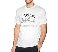 Fido Dido T Shirt Fido Dido Relax T-Shirt Plus Size Tee Shirt Male Awesome 100 Percent Cotton Short-Sleeve Tshirt(Small)