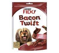 FIDO - Friandises Savoureuses au Bacon pour Chien Adulte, Texture Twist Appétissante (120g) - Lot de 4 - Vendu par Lot