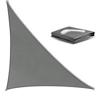 Fidrisen Voile d'ombrage Triangulaire 3 x 4 x 5m, Anthracite,Toile Extérieur Anti-UV 95% - Imperméable & Résistante aux Déchirures - pour Terrasse, Jardin, Pergola