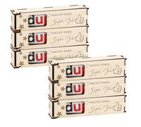 FIDWALL Lot de 6 boîtes en bois pour chocolat - Cadeaux de remerciement "du" - Boîte pour petite barre chocolatée - Emballage cadeau - Cadeau de départ collègues enseignants amis (Collègue Holz)