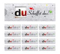 FIDWALL Lot de 6 boîtes en bois pour chocolat - Cadeaux de remerciement "du" - Boîte pour petite barre chocolatée - Emballage cadeau - Cadeau de départ collègues enseignants amis (Courage ressenti)