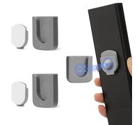 FIDWALL Support mural magnétique pour télécommande, conception de fente innovante pour une organisation sans effort de la maison, du bureau et des fournitures scolaires (2 paquet, Gris)