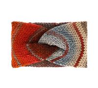 fiebig Bandeau avec nœud - Bandeau en tricot dans une superbe combinaison de couleurs - Matériau très agréable avec de la laine - Fabriqué en Italie (cannelle), canelle, taille unique
