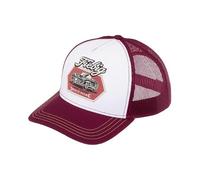 fiebig Casquette de camionneur | Casquette de baseball avec écusson | Casquette de baseball avec maille, bordeaux, M