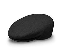 fiebig Casquette Plate pour Femmes et Hommes | Casquette en Laine avec Doublure pour l'automne et l'hiver | fabriquée en Italie | en Plusieurs Couleurs et Tailles (57-M, Noir)