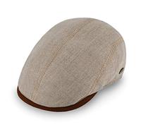 Fiebig GmbH & Co KG 41175 Casquette plate Casquette Gatsby pour homme et femme - Beige - Large