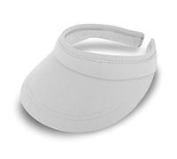 fiebig Soleil Visor | Casquette avec Bande intérieure en éponge (Blanc)