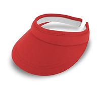 fiebig Soleil Visor | Casquette avec Bande intérieure en éponge (Rouge)
