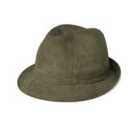 fiebig Westminster Chapeau Corduroy | Trilby pour Femmes et Hommes en Coton | Fedora avec Bande intérieure et Doublure en Maille | en Plusieurs Couleurs et Tailles (59-L, Olive)