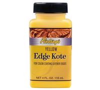 Fiebing's Edge Kote (118 ml, jaune) - Peinture pour bords de cuir pour chaussures, meubles, sacs à main, canapés, ceintures - Flexible, résistante à l'eau, teinture pour cuir semi-brillant pour
