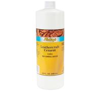 Fiebing's Leathercraft Cement (32oz) - Blanc - PVA - Liquide - Adhésif - Artisanal - Résistant à l'eau