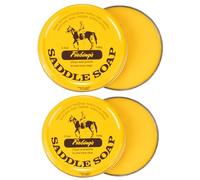 Fiebing's Lot de 2 savons de Selle Jaunes pour Cuir (99,2 g chacun) - Nettoyant et revitalisant pour Cuir pour adoucir, protéger et restaurer la Maroquinerie - Savon en Cuir pour siège de Voiture