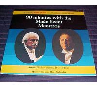 Fiedler / Mantovani - 90 Minutes with the Magnificent Maestros Arthur Fiedler and the Boston Pops, Mantovani and His Orchestra 2 Record Set Vinyl Album