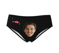 Fiednoy Culotte personnalisée, String personnalisé pour Femme avec Photo de Visage, sous-vêtements personnalisés, Culottes, Cadeaux Amusants pour Elle