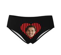 Fiednoy Culotte personnalisée, String personnalisé pour Femme avec Photo de Visage, sous-vêtements personnalisés, Culottes, Cadeaux Amusants pour Elle