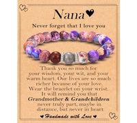 FIEEFX Cadeaux de fête des mères pour femme : bracelets de perles pour maman, épouse, grand-mère, nouvelle maman, sœur, tante, belle-mère, belle-fille - Parfait pour Noël, la Saint-Valentin, Pâques, 7