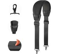 FIEIL Bandoulière universelle avec rembourrage fixe épais et boucles réglables - Noir (tissu maille sandwich)