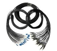 Field Armored Fiber Optic Jumper, 24-Core, Single-Mode, Super Doux, Résistant à l'usure, Anti-Morsure, LC vers SC-FC-ST, 200 m (FC-FC 200M)