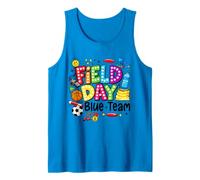 Field Day Blue Team Funny for Kids Teacher Field Day Games Débardeur