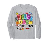 Field Day Blue Team Funny for Kids Teacher Field Day Games Manche Longue