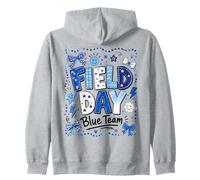 Field Day Blue Team Funny for Kids Teacher Field Day Games Sweat à Capuche