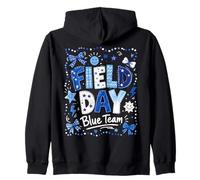 Field Day Blue Team Funny for Kids Teacher Field Day Games Sweat à Capuche