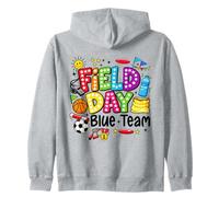 Field Day Blue Team Funny for Kids Teacher Field Day Games Sweat à Capuche