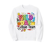 Field Day Blue Team Funny for Kids Teacher Field Day Games Sweatshirt