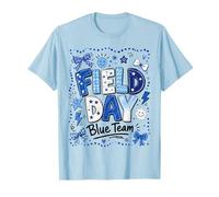 Field Day Blue Team Funny for Kids Teacher Field Day Games T-Shirt