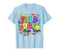 Field Day Blue Team Funny for Kids Teacher Field Day Games T-Shirt