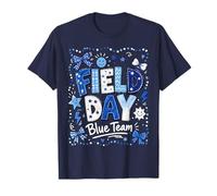 Field Day Blue Team Funny for Kids Teacher Field Day Games T-Shirt
